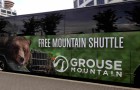 無料シャトルバス（5～9月）でのグラウスマウンテンへの行き方